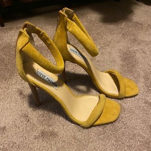 Yellow Steve Madden Strappy Heels